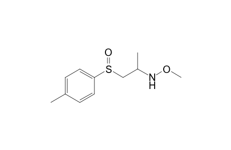 1-Methyl-2-(methoxyamino)-3-(tolylsulfinyl)propane
