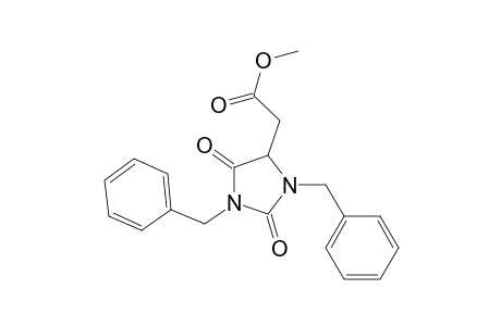 2-(1,3-dibenzyl-2,5-diketo-imidazolidin-4-yl)acetic acid methyl ester