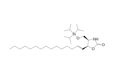 (-)-(E,4R,5S)-4-(Triisopropylsiloxymethyl)-5-(1-pentadecenyl)oxazolidin-2-one