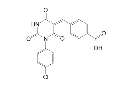 4-[(Z)-[1-(4-chlorophenyl)-2,4,6-triketo-hexahydropyrimidin-5-ylidene]methyl]benzoic acid