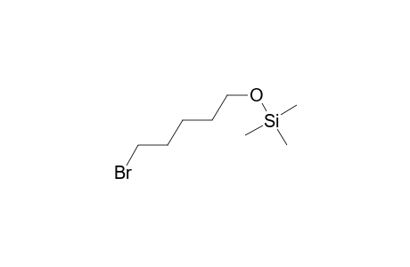 5-Bromo-1-pentanol, tms