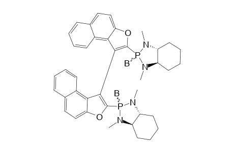 BIS-P-BORANE-[R*-(AX)]-2,2'-BIS-[(8R,9R)-N,N'-DIMETHYL-1,3-DIAZAHEXAHYDRO-2-PHOSPHINOINDAN-2-YL]-3,3'-BINAPHTHO-[2,1-B]-FURAN-COMPLEX