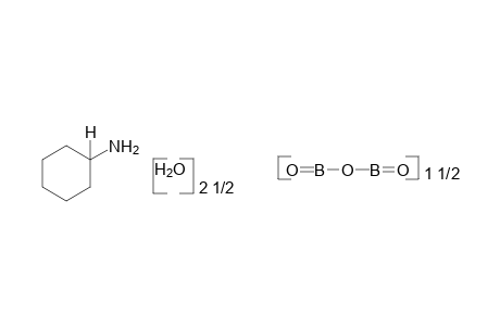 cyclohexylamine, compound with borate, hydrate