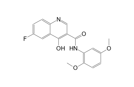 3-quinolinecarboxamide, N-(2,5-dimethoxyphenyl)-6-fluoro-4-hydroxy-