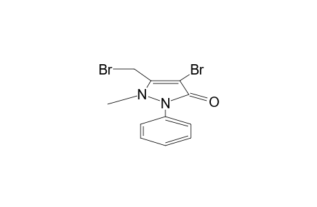 4-bromo-5-(bromomethyl)-1-methyl-2-phenylpyrazol-3-one