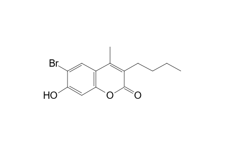 6-bromo-3-butyl-7-hydroxy-4-methylcoumarin