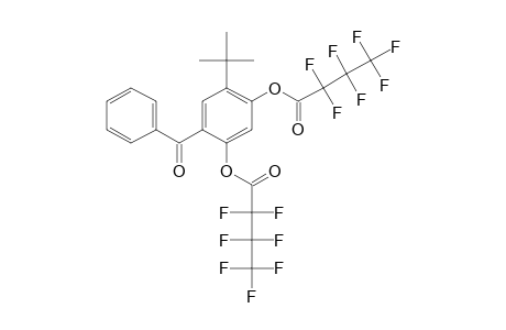 5-Tert-butyl-2,4-dihydroxybenzophenone, bis(heptafluorobutyrate)