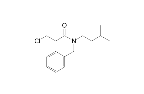 Propionamide, 3-chloro-N-benzyl-N-(3-methylbutyl)-