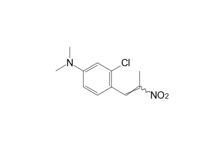 3-chloro-N,N-dimethyl-4-(2-nitropropenyl)aniline