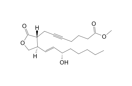 Methyl (8R(*),12R(*),13E,15S(*)-15-hydroxy-9-oxo-10-oxaprost-13-en-5-ynoate