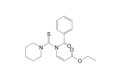 (Z)-ETHYL-3-[BENZOYL-(1-PIPERIDYLCARBOTHIOYL)-AMINO]-2-PROPENOATE