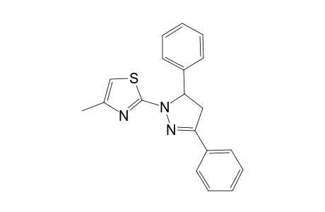 thiazole, 2-(4,5-dihydro-3,5-diphenyl-1H-pyrazol-1-yl)-4-methyl-