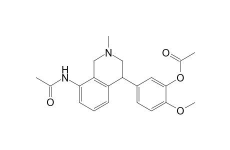 2-Methyl-4-(4-methyoxy-3-acetoxyphenyl)-8-(acetylamino)-1,2,3,4-tetrahydroisoquinoline