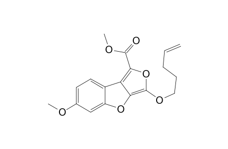 6-Methoxy-3-pent-4-enoxy-1-furo[3,4-b]benzofurancarboxylic acid methyl ester