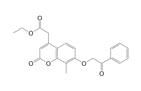 4-[(Ethoxycarbonyl)methyl]-7-[benzoylmethoxy]-8-methylcoumarin