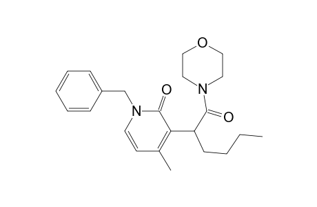 1-Benzyl-4-methyl-3-[1-(morpholine-4-carbonyl)pentyl]-1H-pyridin-2-one