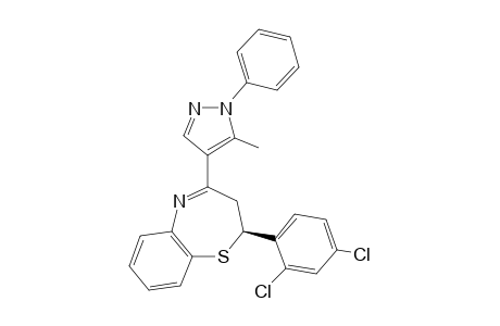 (2S)-2-(2,4-Dichlorophenyl)-4-(5-methyl-1-phenyl-1H-pyrazol-4-yl)-2,3-dihydrobenzo[b][1,4] thiazepine