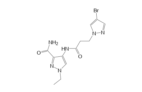 4-{[3-(4-bromo-1H-pyrazol-1-yl)propanoyl]amino}-1-ethyl-1H-pyrazole-3-carboxamide