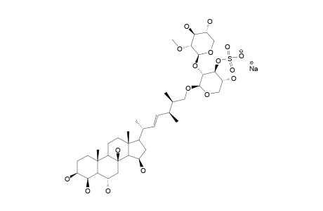 CERTONARDOSIDE-D;SODIUM-SALT-OF-(E)-(24R,25S)-26-O-[2-O-METHYL-BETA-D-XYLOPYRANOSYL-(1->2)-3-O-SULFONATO-BETA-D-XYLOPYRANOSYL]-24-METHYL-5-ALPHA-CH