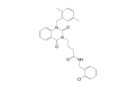 N-(2-chlorobenzyl)-4-(1-(2,5-dimethylbenzyl)-2,4-dioxo-1,4-dihydro-3(2H)-quinazolinyl)butanamide