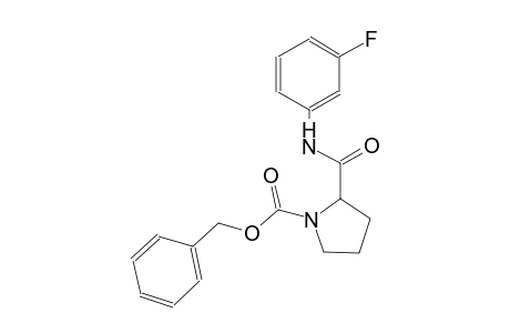 1-Pyrrolidinecarboxylic acid, 2-[[(3-fluorophenyl)amino]carbonyl]-, phenylmethyl ester