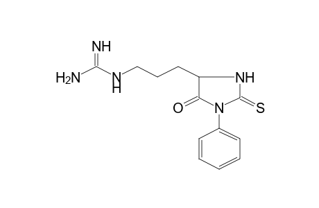 Guanidine, (3-(5-oxo-1-phenyl-2-thioxo-4-imidazolidinyl)propyl)-