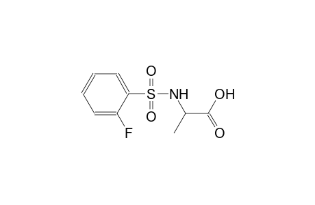 N-[(2-fluorophenyl)sulfonyl]alanine