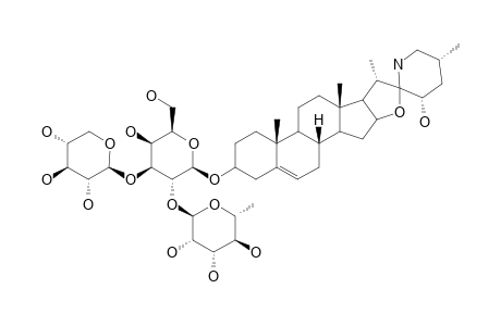 (23S)-23-HYDROXYISOANGUIVINE;(23S,25R)-3-BETA-[O-ALPHA-L-RHAMNOPYRANOSYL-(1->2)-O-[BETA-D-XYLOPYRANOSYL-(1->3)]-BETA-D-GALACTOPYRANOSYLOXY]-22-ALPH