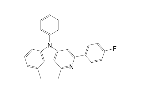 3-(4-fluorophenyl)-1,9-dimethyl-5-phenyl-5H-pyrido[4,3-b] indole