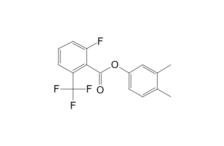 6-Fluoro-2-trifluoromethylbenzoic acid, 3,4-dimethylphenyl ester