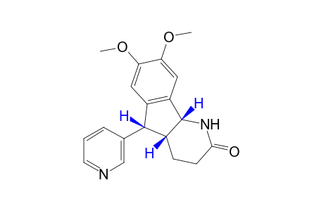 cis-4a,5,cis-4a,9b-7,8-dimethoxy-5-(3-pyridyl)-4,4a,5,9b-tetrahydro-1H-indeno[1,2-b]pyridin-2(3H)-one