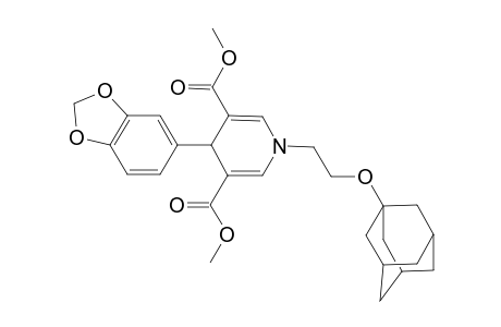 1-[2-(1-adamantyloxy)ethyl]-4-(1,3-benzodioxol-5-yl)-4H-pyridine-3,5-dicarboxylic acid dimethyl ester