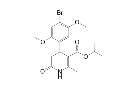 4-(4-bromo-2,5-dimethoxy-phenyl)-2-keto-6-methyl-3,4-dihydro-1H-pyridine-5-carboxylic acid isopropyl ester