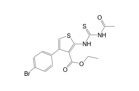 ethyl 2-{[(acetylamino)carbothioyl]amino}-4-(4-bromophenyl)-3-thiophenecarboxylate