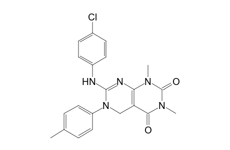 Pyrimido[4,5-d]pyrimidine-2,4(1H,3H)-dione, 7-[(4-chlorophenyl)amino]-5,6-dihydro-1,3-dimethyl-6-(4-methylphenyl)-