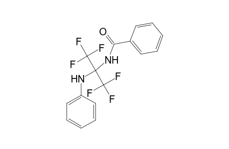 N-[1-Anilino-2,2,2-trifluoro-1-(trifluoromethyl)ethyl]benzamide