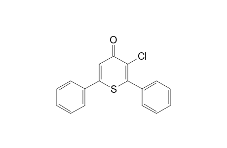3-chloro-2,6-diphenyl-4H-thiopyran-4-one