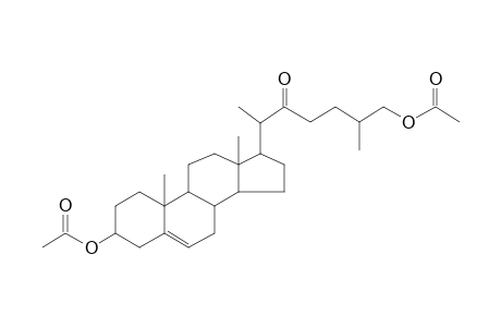 5-Cholestene-3.beta.,26-diol-22-one diacetate