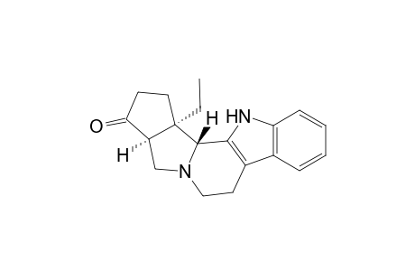 Cyclopent[1,2]indolizino[8,7-b]indol-3(2H)-one, 12c-ethyl-1,3a,4,6,7,12,12b,12c-octahydro-, (3a.alpha.,12b.beta.,12c.alpha.)-(.+-.)-