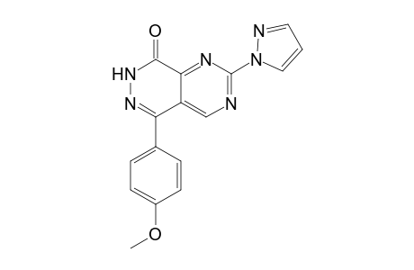 5-(4-Methoxyphenyl)-2-(1H-pyrazol-1-yl)pyrimido[4,5-d]pyridazin-8(7H)-one