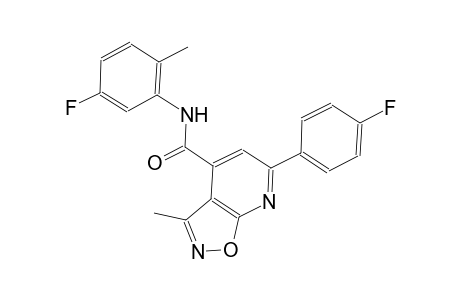 isoxazolo[5,4-b]pyridine-4-carboxamide, N-(5-fluoro-2-methylphenyl)-6-(4-fluorophenyl)-3-methyl-