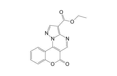 3-ETHYLCARBOXYLATE-6H-[1]-BENZOPYRANO-[3,4-E]-PYRAZOLO-[1,5-A]-PYRIMIDIN-6-ONE