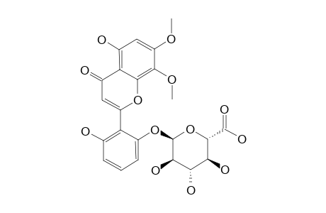 5,2',6'-Trihydroxy-7,8-dimethoxyflavone 2'-o-.beta.,D-glucuronopyranoside