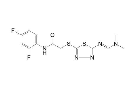 2',4'-difluoro-2-{{5-{[(dimethylamino)methylene]amino}-1,3,4-thiadiazol-2-yl}thio}acetanilide