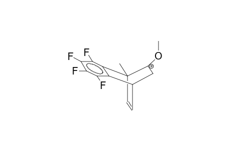 1-METHYL-6-METHOXY-2,3-TETRAFLUOROBENZOBICYCLO[2.2.2]OCTA-2,7-DIEN-6-YL CATION