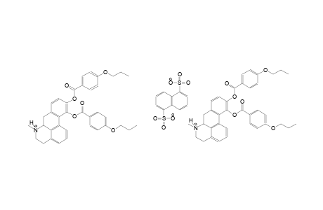 bis{6-methyl-10,11-bis[(4-propoxybenzoyl)oxy]-5,6,6a,7-tetrahydro-4H-dibenzo[de,g]quinolinium} 1,5-naphthalenedisulfonate