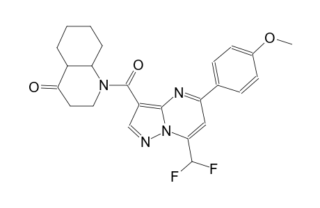 1-{[7-(difluoromethyl)-5-(4-methoxyphenyl)pyrazolo[1,5-a]pyrimidin-3-yl]carbonyl}octahydro-4(1H)-quinolinone