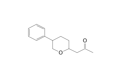 2-Propanone, 1-(tetrahydro-5-phenyl-2H-pyran-2-yl)-