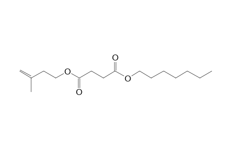 Succinic acid, heptyl 3-methylbut-3-enyl ester