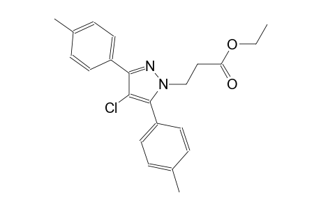 ethyl 3-[4-chloro-3,5-bis(4-methylphenyl)-1H-pyrazol-1-yl]propanoate